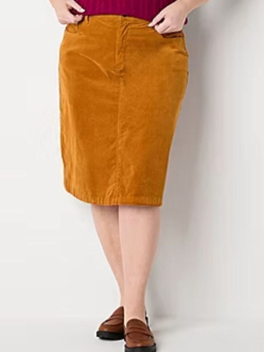 St John's Bay Corduroy Women's Size 24 Skirt. Beautiful Color 3x